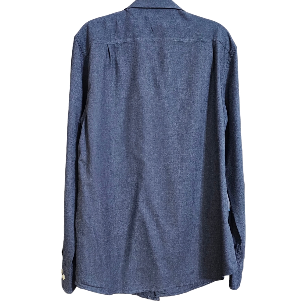 SONOMA Men's Blue Button-down Long Sleeve Shirt M - Picture 3 of 6